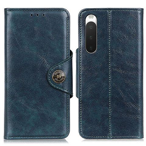 Funda de Cuero Cartera con Soporte Carcasa M12L para Sony Xperia 10 IV SOG07 Azul