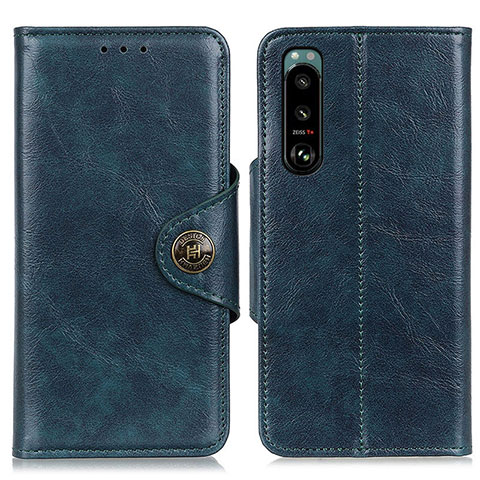 Funda de Cuero Cartera con Soporte Carcasa M12L para Sony Xperia 5 III Azul