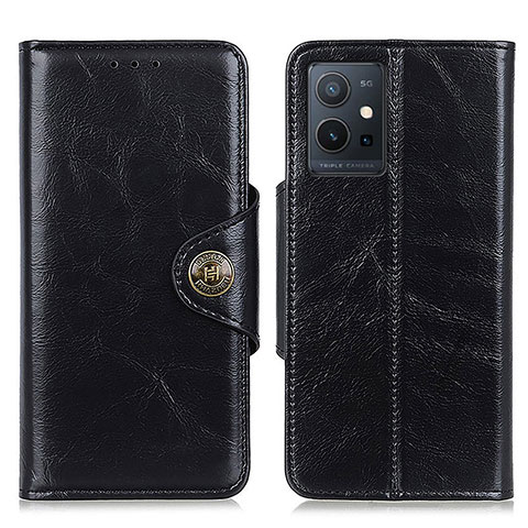 Funda de Cuero Cartera con Soporte Carcasa M12L para Vivo Y52t 5G Negro