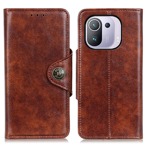 Funda de Cuero Cartera con Soporte Carcasa M12L para Xiaomi Mi 11 Pro 5G Marron