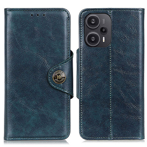 Funda de Cuero Cartera con Soporte Carcasa M12L para Xiaomi Poco F5 5G Azul