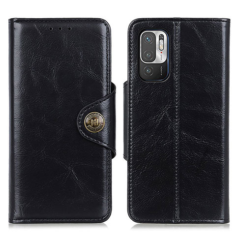 Funda de Cuero Cartera con Soporte Carcasa M12L para Xiaomi POCO M3 Pro 5G Negro