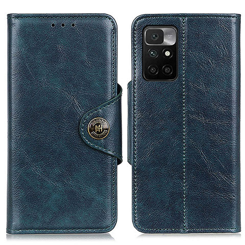 Funda de Cuero Cartera con Soporte Carcasa M12L para Xiaomi Redmi 10 4G Azul