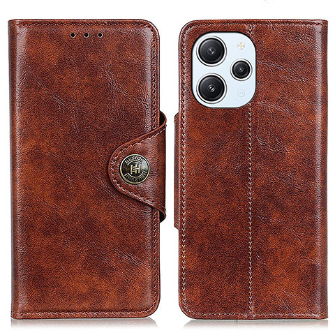 Funda de Cuero Cartera con Soporte Carcasa M12L para Xiaomi Redmi 12 4G Marron