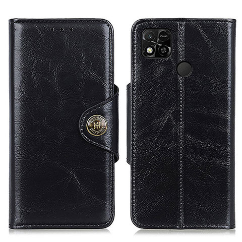 Funda de Cuero Cartera con Soporte Carcasa M12L para Xiaomi Redmi 9 India Negro