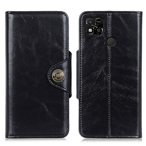 Funda de Cuero Cartera con Soporte Carcasa M12L para Xiaomi Redmi 9C Negro