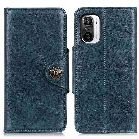 Funda de Cuero Cartera con Soporte Carcasa M12L para Xiaomi Redmi K40 5G Azul