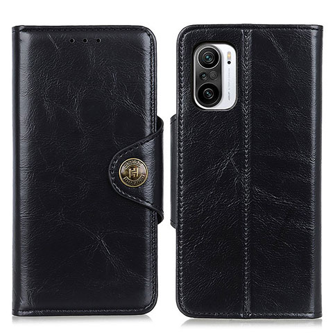 Funda de Cuero Cartera con Soporte Carcasa M12L para Xiaomi Redmi K40 5G Negro