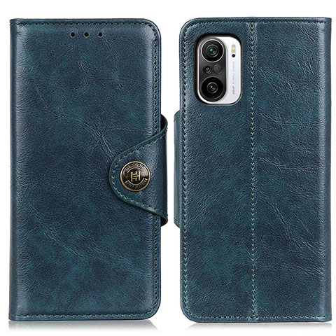 Funda de Cuero Cartera con Soporte Carcasa M12L para Xiaomi Redmi K40 Pro+ Plus 5G Azul