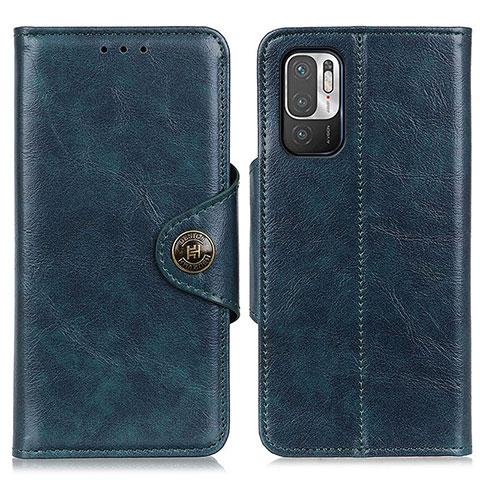 Funda de Cuero Cartera con Soporte Carcasa M12L para Xiaomi Redmi Note 10 5G Azul