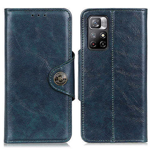 Funda de Cuero Cartera con Soporte Carcasa M12L para Xiaomi Redmi Note 11 5G Azul