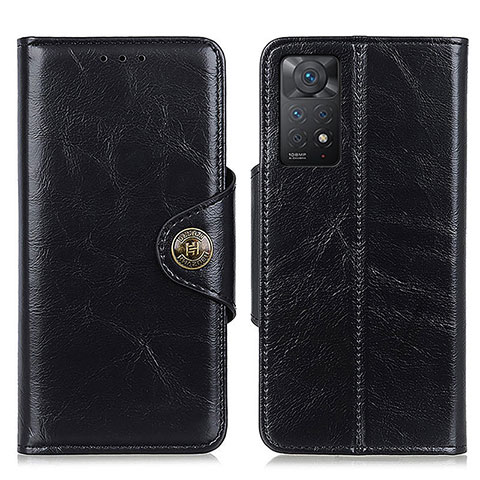 Funda de Cuero Cartera con Soporte Carcasa M12L para Xiaomi Redmi Note 11 Pro 4G Negro