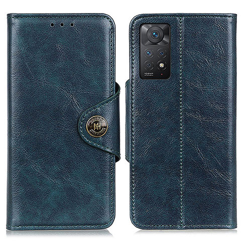 Funda de Cuero Cartera con Soporte Carcasa M12L para Xiaomi Redmi Note 11 Pro 5G Azul