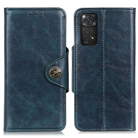 Funda de Cuero Cartera con Soporte Carcasa M12L para Xiaomi Redmi Note 11S 4G Azul