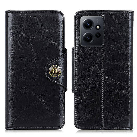 Funda de Cuero Cartera con Soporte Carcasa M12L para Xiaomi Redmi Note 12 4G Negro