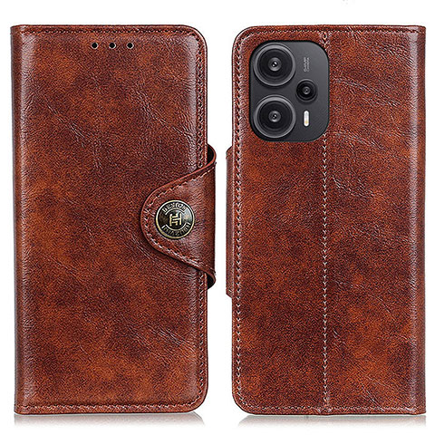 Funda de Cuero Cartera con Soporte Carcasa M12L para Xiaomi Redmi Note 12 Turbo 5G Marron