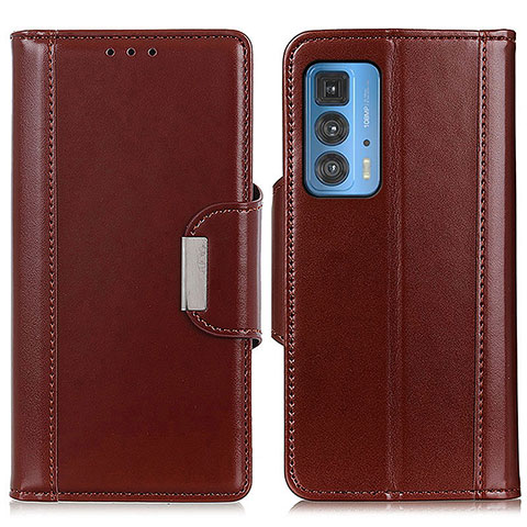 Funda de Cuero Cartera con Soporte Carcasa M13L para Motorola Moto Edge S Pro 5G Marron