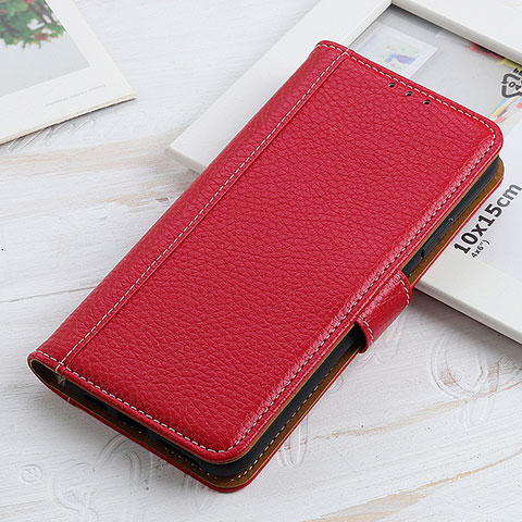 Funda de Cuero Cartera con Soporte Carcasa M13L para Motorola Moto G Play Gen 2 Rojo