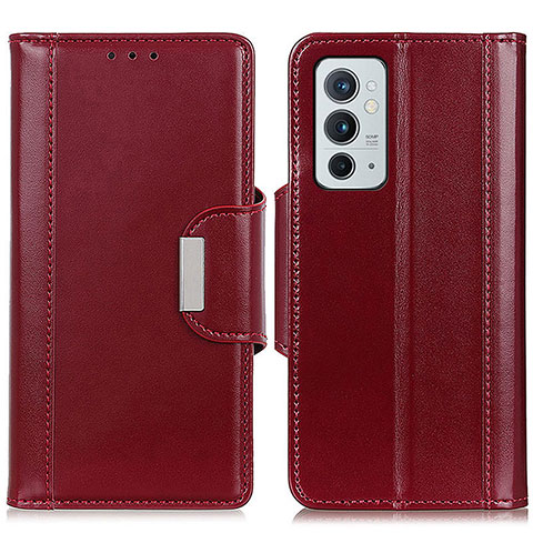 Funda de Cuero Cartera con Soporte Carcasa M13L para OnePlus 9RT 5G Rojo