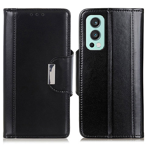 Funda de Cuero Cartera con Soporte Carcasa M13L para OnePlus Nord 2 5G Negro