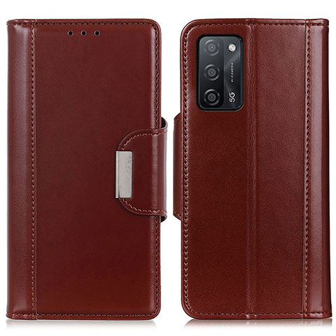 Funda de Cuero Cartera con Soporte Carcasa M13L para Oppo A53s 5G Marron