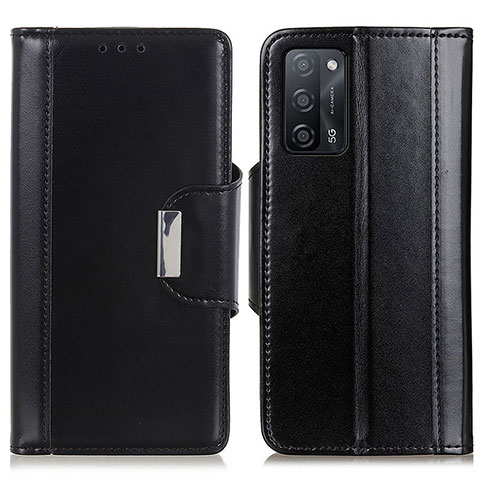 Funda de Cuero Cartera con Soporte Carcasa M13L para Oppo A53s 5G Negro