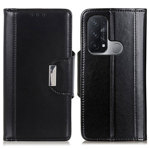 Funda de Cuero Cartera con Soporte Carcasa M13L para Oppo Reno5 A Negro