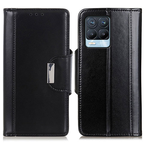 Funda de Cuero Cartera con Soporte Carcasa M13L para Realme 8 4G Negro