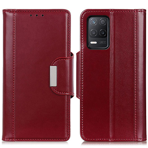 Funda de Cuero Cartera con Soporte Carcasa M13L para Realme 8 5G Rojo