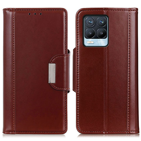 Funda de Cuero Cartera con Soporte Carcasa M13L para Realme 8 Pro Marron