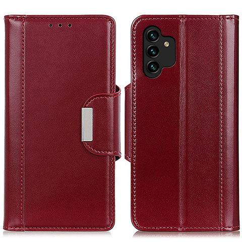 Funda de Cuero Cartera con Soporte Carcasa M13L para Samsung Galaxy A13 4G Rojo