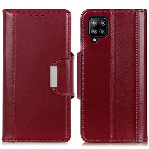 Funda de Cuero Cartera con Soporte Carcasa M13L para Samsung Galaxy A22 4G Rojo