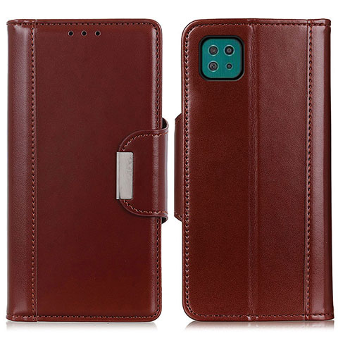 Funda de Cuero Cartera con Soporte Carcasa M13L para Samsung Galaxy A22 5G Marron