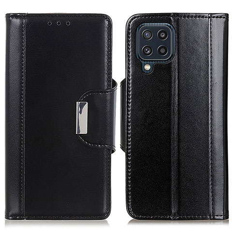 Funda de Cuero Cartera con Soporte Carcasa M13L para Samsung Galaxy M32 4G Negro