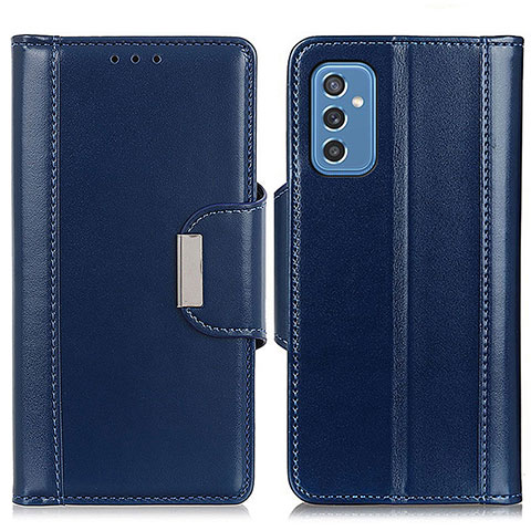 Funda de Cuero Cartera con Soporte Carcasa M13L para Samsung Galaxy M52 5G Azul