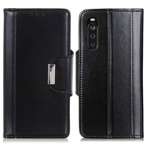 Funda de Cuero Cartera con Soporte Carcasa M13L para Sony Xperia 10 III Lite Negro