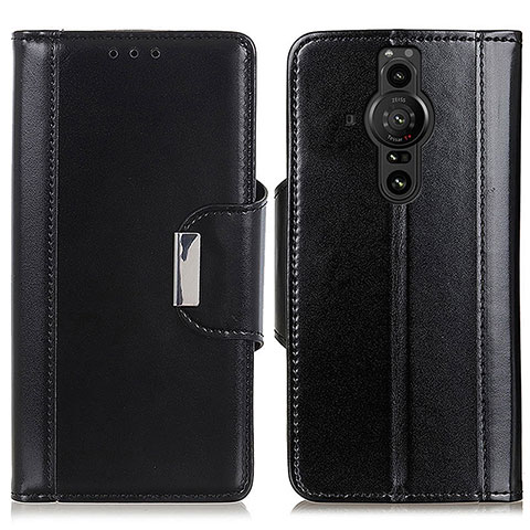 Funda de Cuero Cartera con Soporte Carcasa M13L para Sony Xperia PRO-I Negro