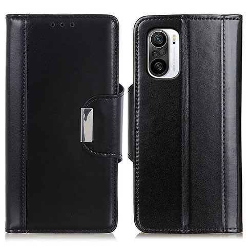 Funda de Cuero Cartera con Soporte Carcasa M13L para Xiaomi Poco F3 5G Negro