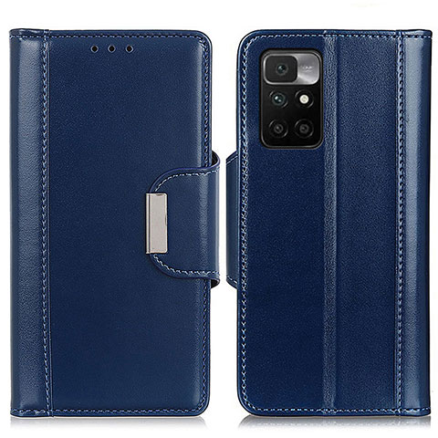 Funda de Cuero Cartera con Soporte Carcasa M13L para Xiaomi Redmi 10 4G Azul