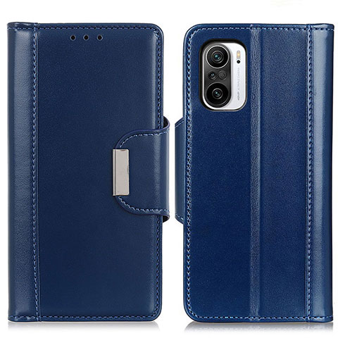 Funda de Cuero Cartera con Soporte Carcasa M13L para Xiaomi Redmi K40 5G Azul