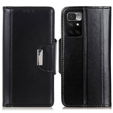 Funda de Cuero Cartera con Soporte Carcasa M13L para Xiaomi Redmi Note 11 4G (2021) Negro