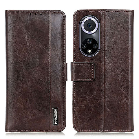 Funda de Cuero Cartera con Soporte Carcasa M14L para Huawei Honor 50 5G Marron