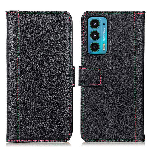 Funda de Cuero Cartera con Soporte Carcasa M14L para Motorola Moto Edge 20 5G Negro