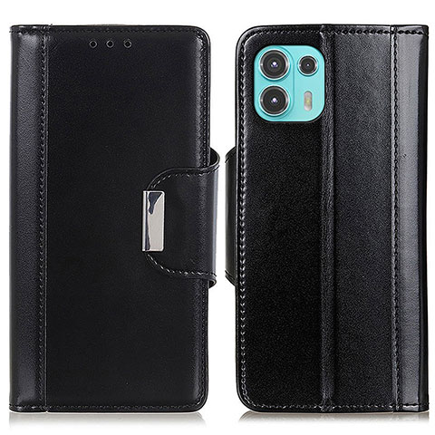 Funda de Cuero Cartera con Soporte Carcasa M14L para Motorola Moto Edge 20 Lite 5G Negro