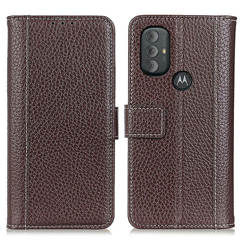 Funda de Cuero Cartera con Soporte Carcasa M14L para Motorola Moto G Play (2023) Marron