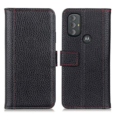 Funda de Cuero Cartera con Soporte Carcasa M14L para Motorola Moto G Play (2023) Negro