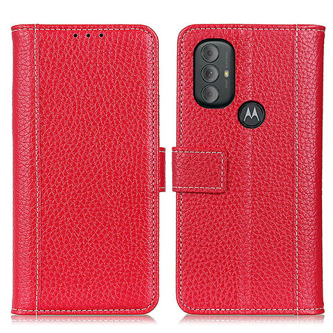 Funda de Cuero Cartera con Soporte Carcasa M14L para Motorola Moto G Play Gen 2 Rojo