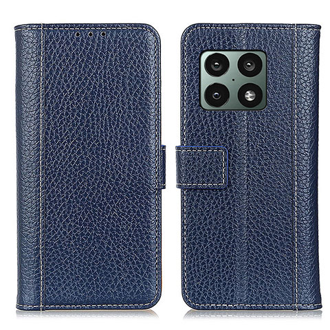 Funda de Cuero Cartera con Soporte Carcasa M14L para OnePlus 10 Pro 5G Azul