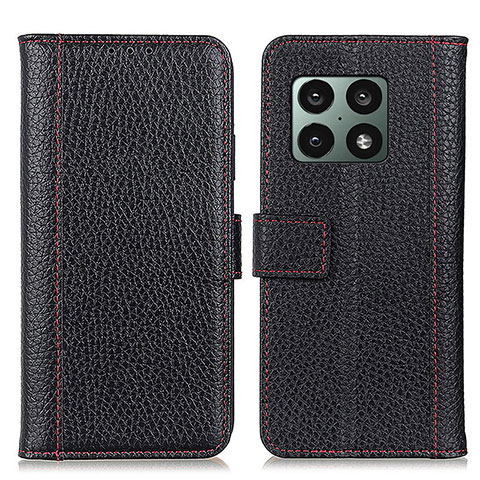 Funda de Cuero Cartera con Soporte Carcasa M14L para OnePlus 10 Pro 5G Negro