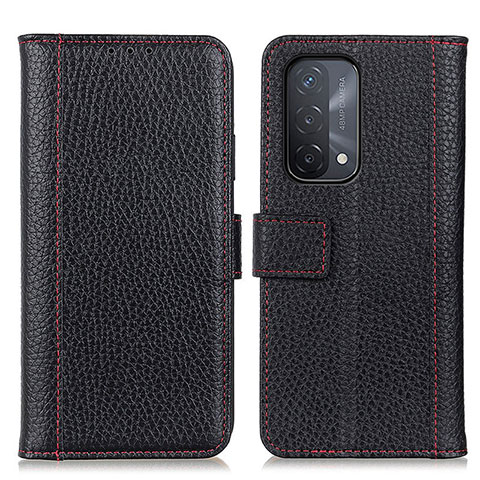 Funda de Cuero Cartera con Soporte Carcasa M14L para Oppo A93 5G Negro